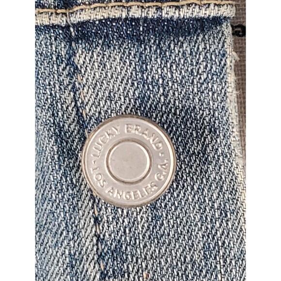 Lucky Brand Denim Jacket Sm Light Wash Tomboy Trucker  Flap Pockets Classic - Picture 4 of 16
